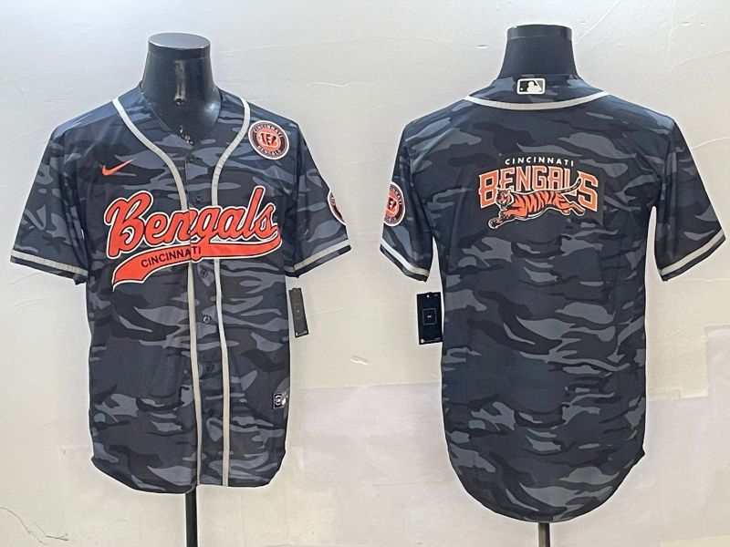 Men Cincinnati Bengals Blank Camo Joint Name 2025 Nike Limited NFL Jersey style 5->cincinnati bengals->NFL Jersey